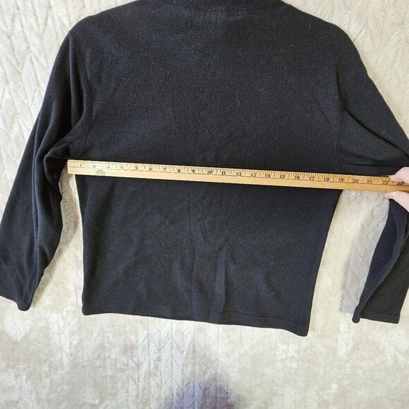 The North Face Fleece 1/4 Zip Boys Large Black Outdoor Layering Minimal Classic - Picture 2 of 5